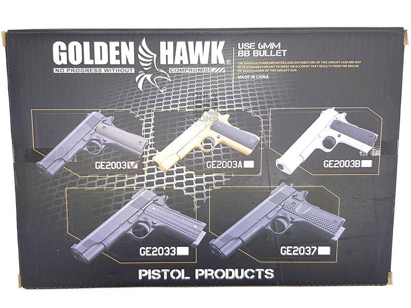 Golden Hawk 1911 Series Pistol (1:1 Scale - Polymer - Black)