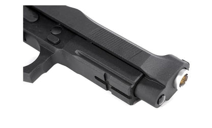 KJ Works M91A Tactical Fishbone Full-Metal GBB Airsoft Pistol - Solid Wood Grips - Black (KJGSM9IABW)
