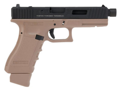 Secutor - Gladius Magna VI - 17 Series Co2 Blowback Pistol (Tan/Black - Dual Tone)