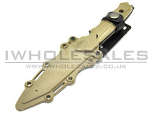 Rubber Knife with Hard Holster (Tan)