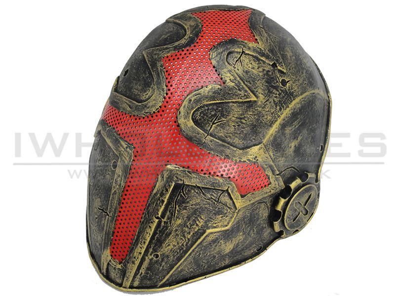 FMA Wire Mesh Cross the King Mask (Gold) (TB610)