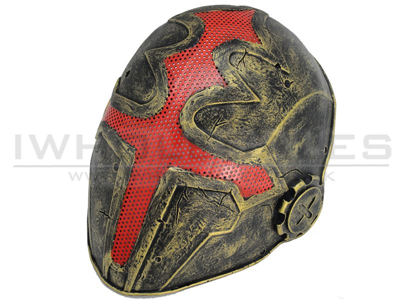 FMA Wire Mesh Cross the King Mask (Gold) (TB610)