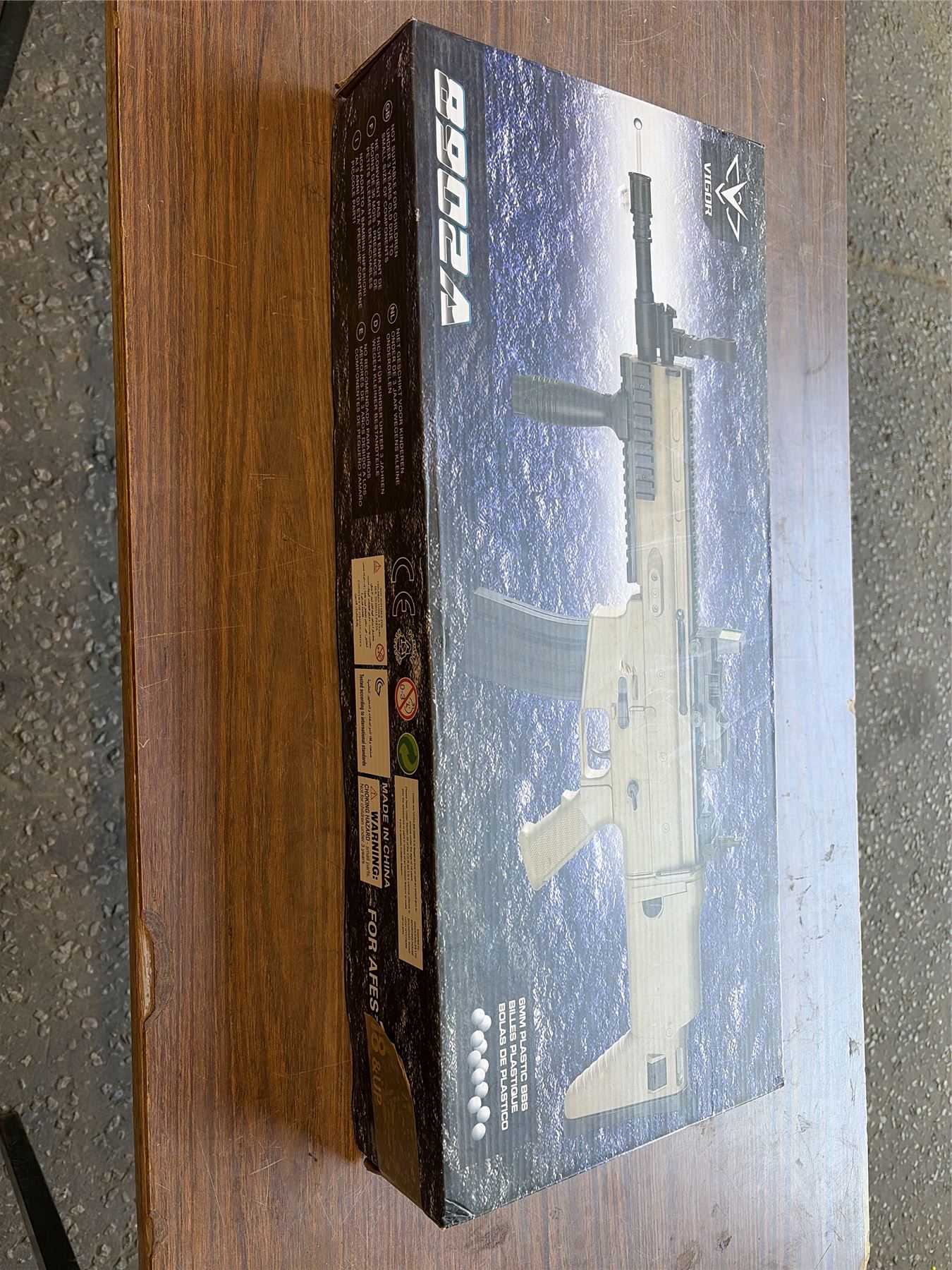 [Boneyard] Vigor S-C-R Spring Rifle with Foregrip (Blue - 8902A) - Broken stock