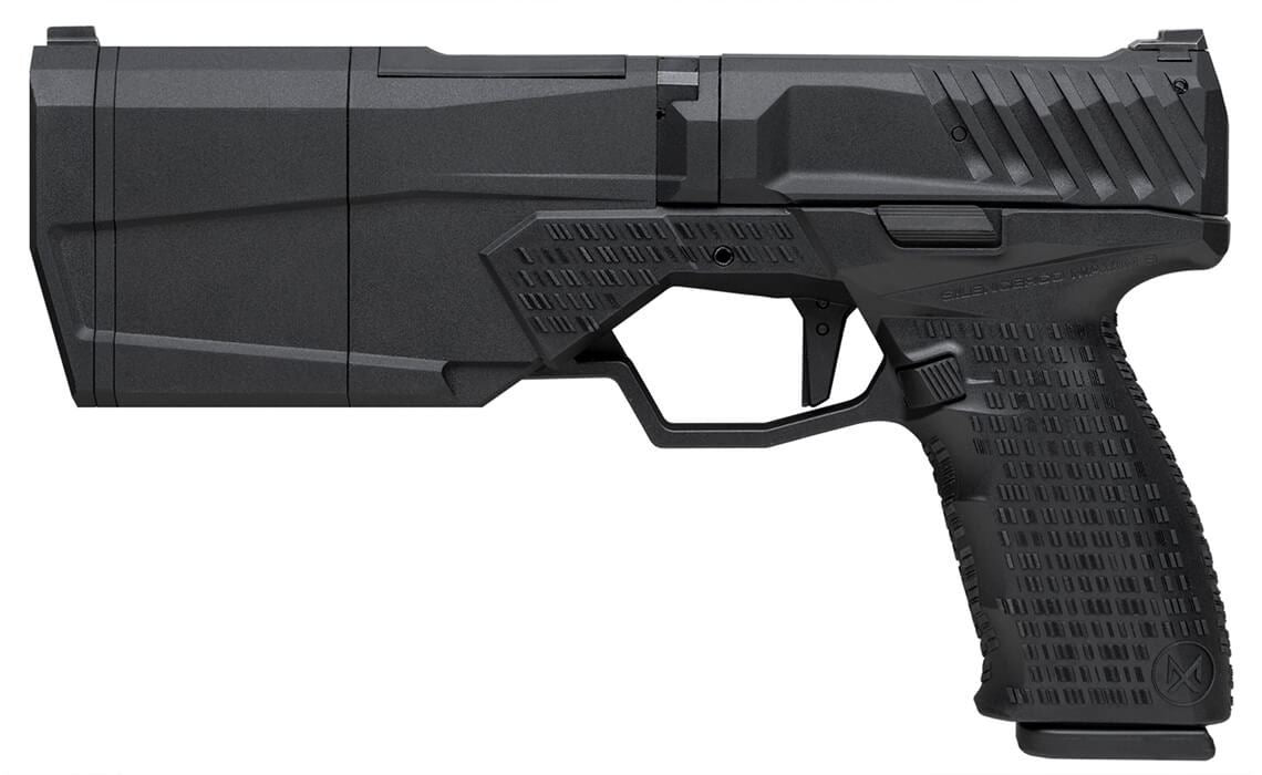 KRYTAC SilencerCo Maxim 9 Integrally Suppressed CO2 Blowback Pistol (Black)