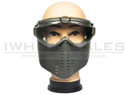 Battleaxe Full Face Goggle with Fan (B28 - OD)