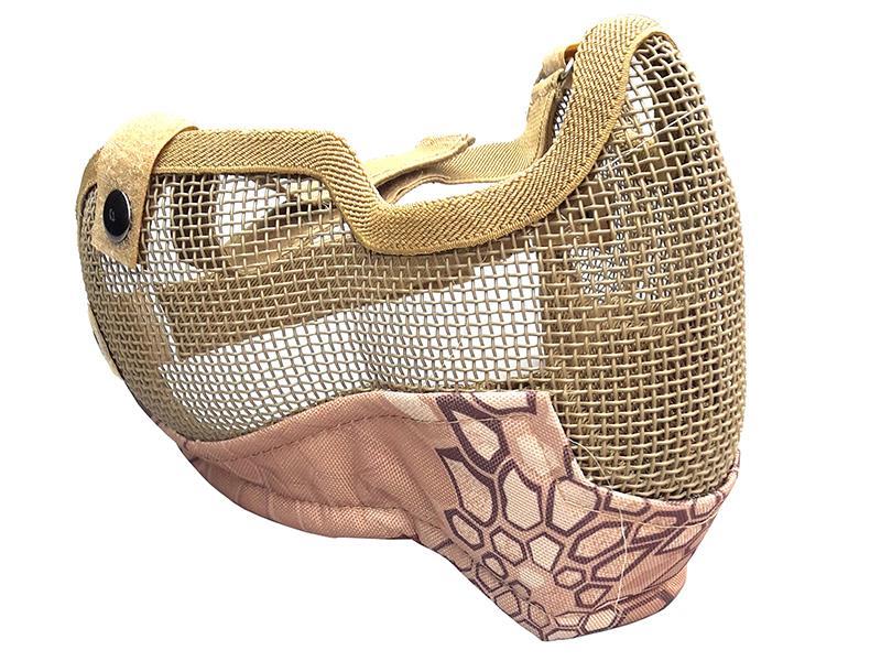 ACM V2 Strike Steel Full Face Mask (Covers up to the Ear - Tan/Camo)