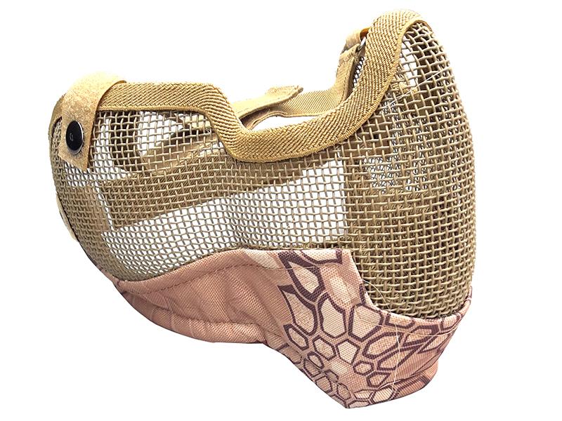 ACM V2 Strike Steel Full Face Mask (Covers up to the Ear - Tan/Camo)