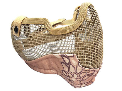 ACM V2 Strike Steel Full Face Mask (Covers up to the Ear - Tan/Camo)