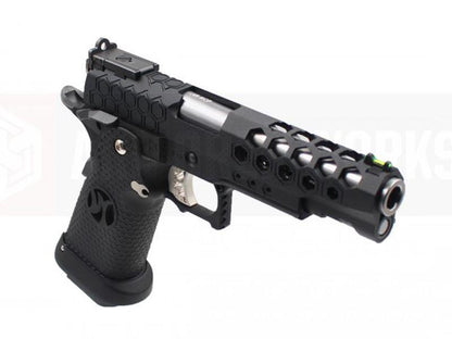 Armorer Works Custom Hex Cut GBBP (Black Slide - Black Frame - AW-HX2502)