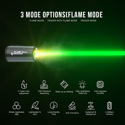 E-Shooter Flare Mono Airsoft Tracer & Muzzle Flash Unit (V800)