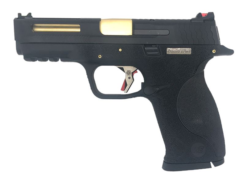 WE Custom Big Bird Black (Black Slide and Gold Barrel - Cut Slide)