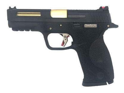 WE Custom Big Bird Black (Black Slide and Gold Barrel - Cut Slide)
