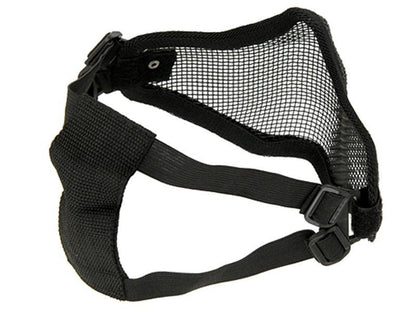 ACM V1 Strike Steel Half Face Mask (Two Belt Version - Black)