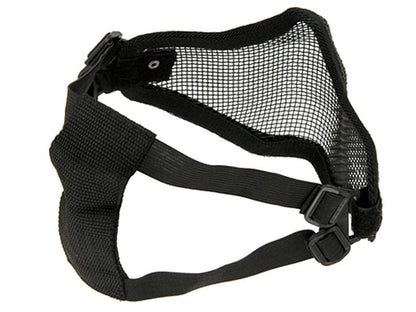 ACM V1 Strike Steel Half Face Mask (Two Belt Version - Black)