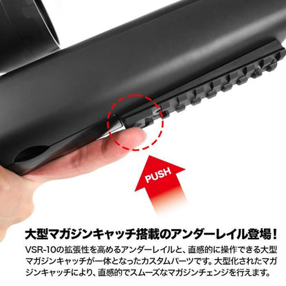 Laylax PSS Integrated Under Rail and Extended Magazine Catch for Tokyo Marui VSR-10