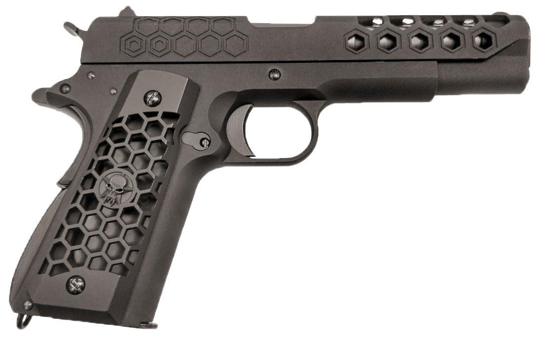 WE 1911 Hex Cut GBB Pistol (Black)