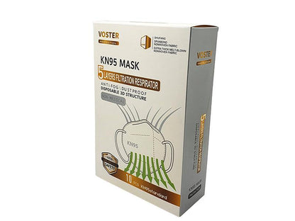 Voster KN95 (5) Layer Mask (10pcs - Box Packed - 0% VAT)