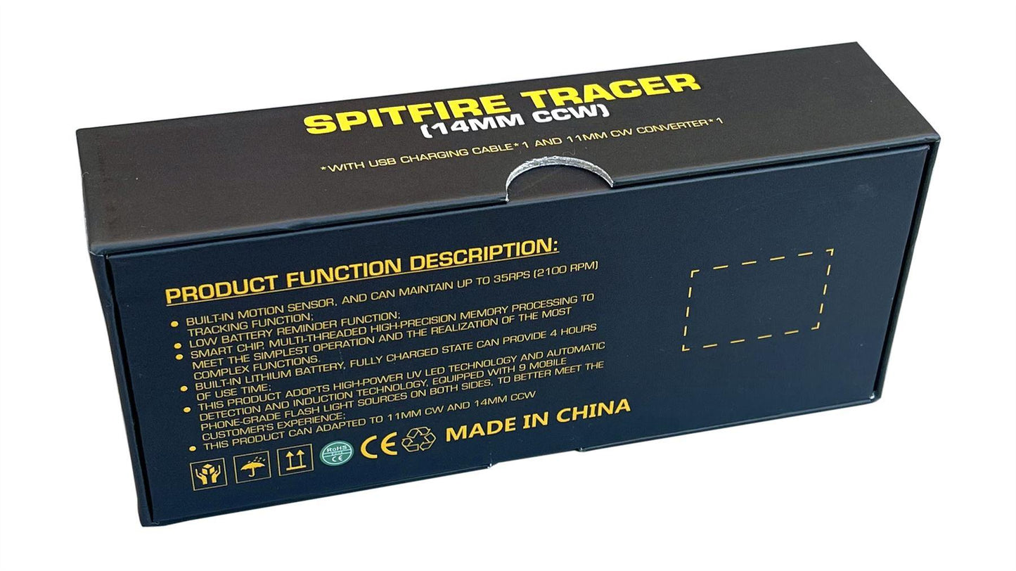 WoSport Spitfire Tracer Unit (Plain Black - 14mm CCW - Full Metal)