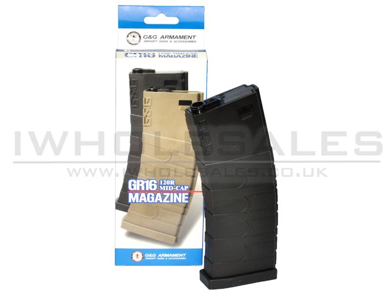 G&G 450 Round "Thermold" Hi-Cap Magazine for GR16 (Black-Polymer) (G-08-034)