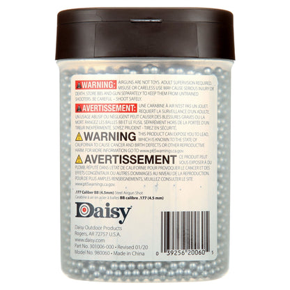 Daisy 4.5mm .177 Steel BBs Bulk 6000 Rounds Bottle