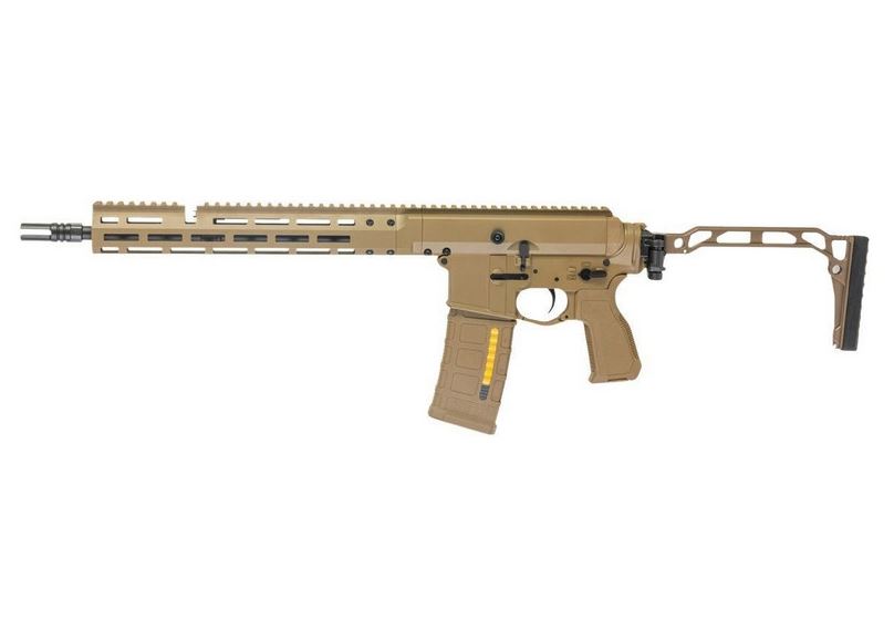 [Pre-Order] Double Eagle 13.9 DWS-180 w/ Folding Stock - Gas Blowback Rifle (MWS System / Steel Bolt - G107C-02 TAN)