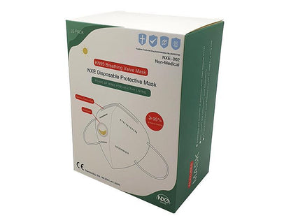 NXE KN95 Disposable Valve Mask (10pcs - Box Packed - 0% VAT)