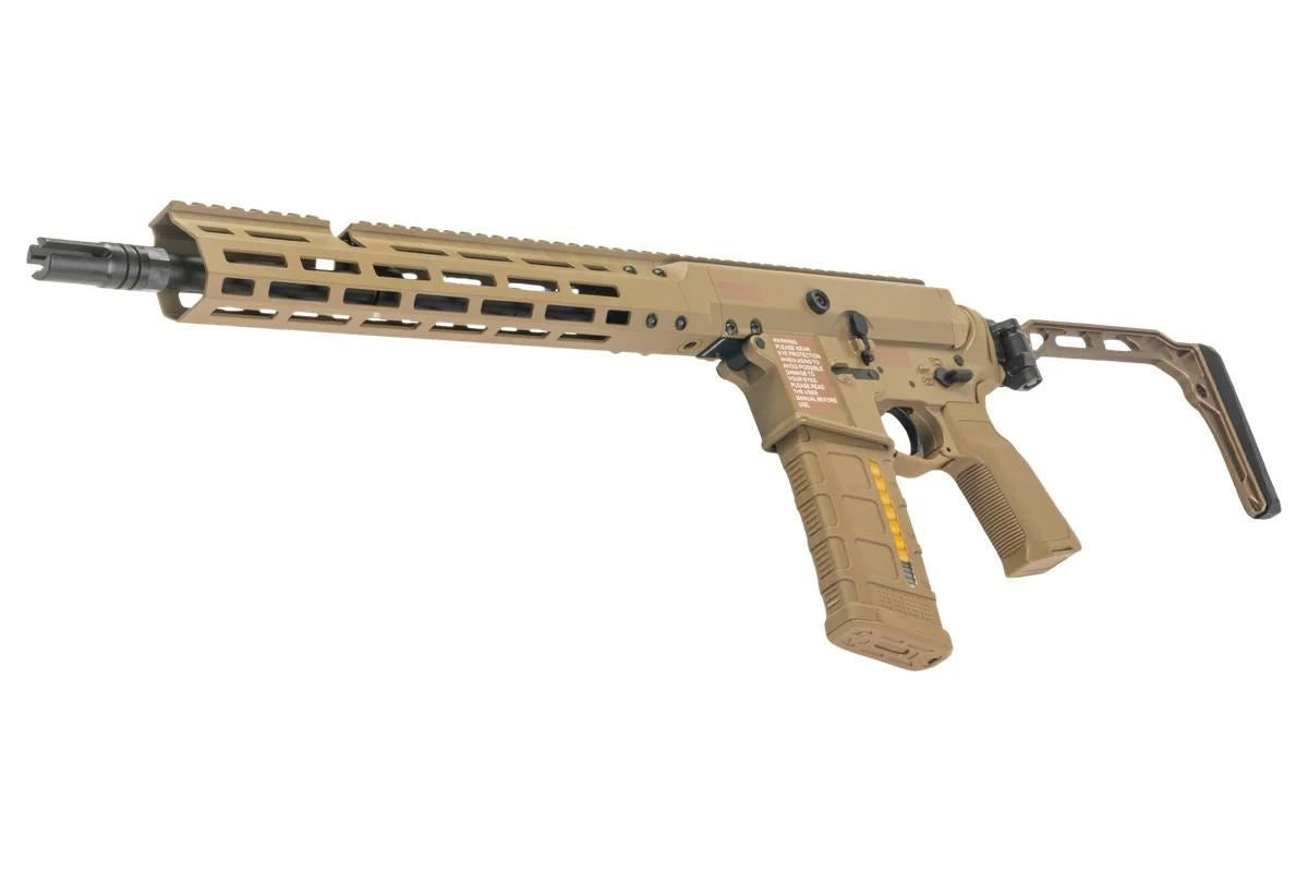 [Pre-Order] Double Eagle 13.9 DWS-180 w/ Folding Stock - Gas Blowback Rifle (MWS System / Steel Bolt - G107C-02 TAN)