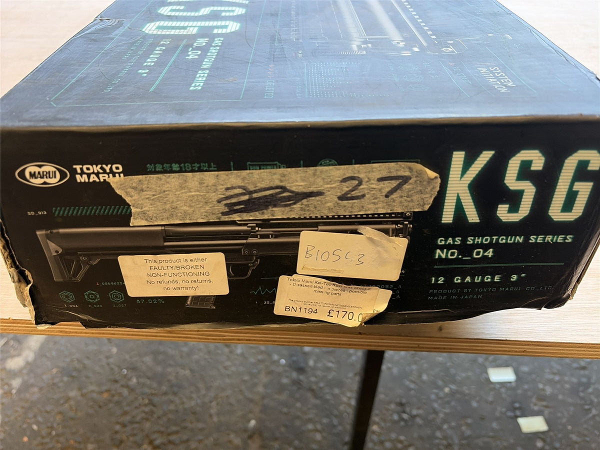 [Boneyard] Tokyo Marui Kel-Tec KSG Gas Shotgun - Disassembled / in pieces - possible missing parts