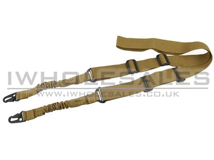 Tactical Gun Sling (2 PKT - Bungee) (Tan)