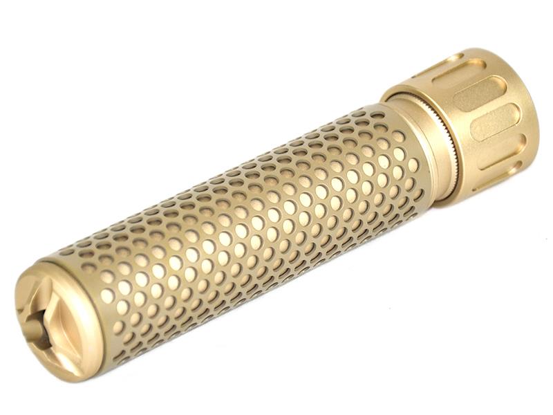 ACM QD Silencer Full Metal with Flash Hider (Long - Tan)
