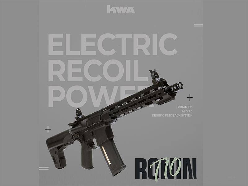 KWA AEG 3.0 Ronin Tactical T10-SBR (Kinetic Feedback System - Black - 106-01410)
