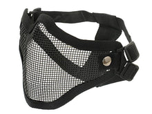 ACM V1 Strike Steel Half Face Mask (Two Belt Version - Black)