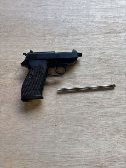 [Boneyard] WE WW2S with Silencer Gas Blowback Pistol (Black) - Flawed mag catch and hammer design