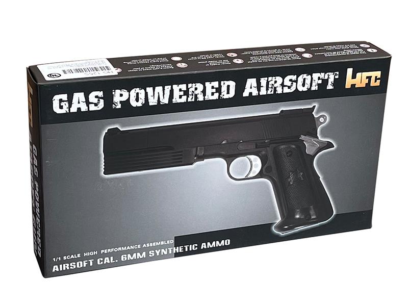 HFC 1911 Gas Pistol (With Front Compensator - Silver - HG-125S)