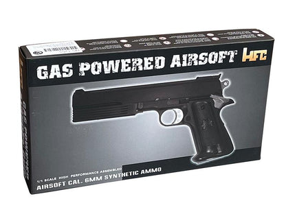 HFC 1911 Gas Pistol (With Front Compensator - Silver - HG-125S)