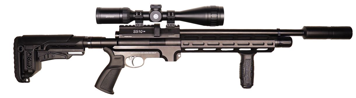 Air Arms S510T Tactical Carbine Regulated .177/4.5mm Caliber PCP Air Rifle