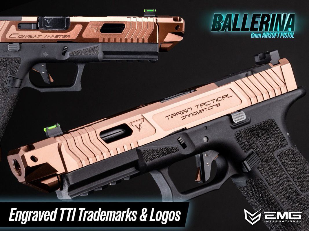 TTI JW Series Ballerina Gas Blowback Pistol (R34-3 Black - CNC - EMG/Army)