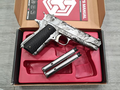 Armorer Works Custom Skull Double Barrel 1911