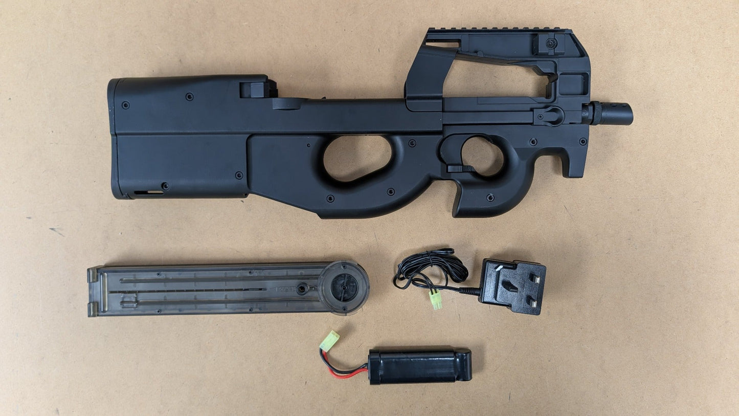JG D90 SMG AEG (Inc. Battery and Charger - P98-4 - Black)
