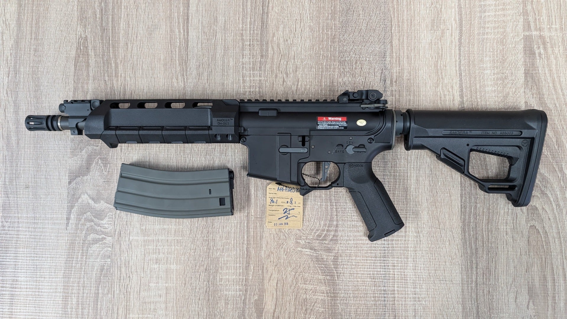 Ares Amoeba Modular M4 AA (Compact Short - M4-AMSS-BK - Black)