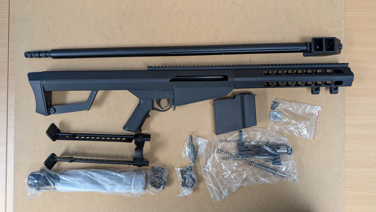 Galaxy - M82A1 Bolt Action Sniper Rifle with Scope and Bipod (Black - G31C)