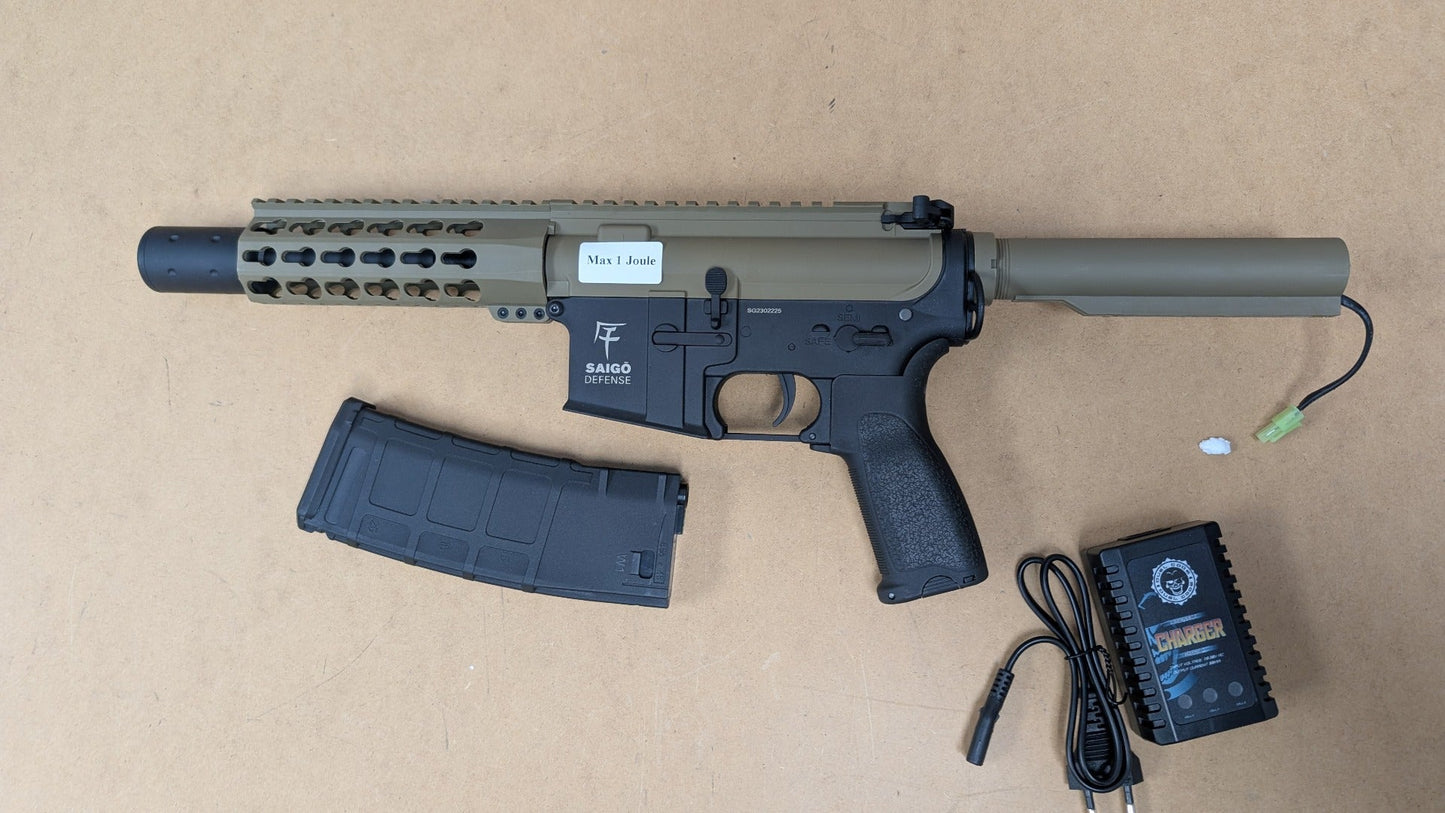 Saigo Defence KENJI Zero Fighter AEG Rifle (Short - Inc. LIPO Battery and Charger)