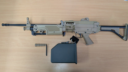 A&K M249 MK1 Polymer with Sound Control Drum Magazine (AK-249-MK1-P - Tan)