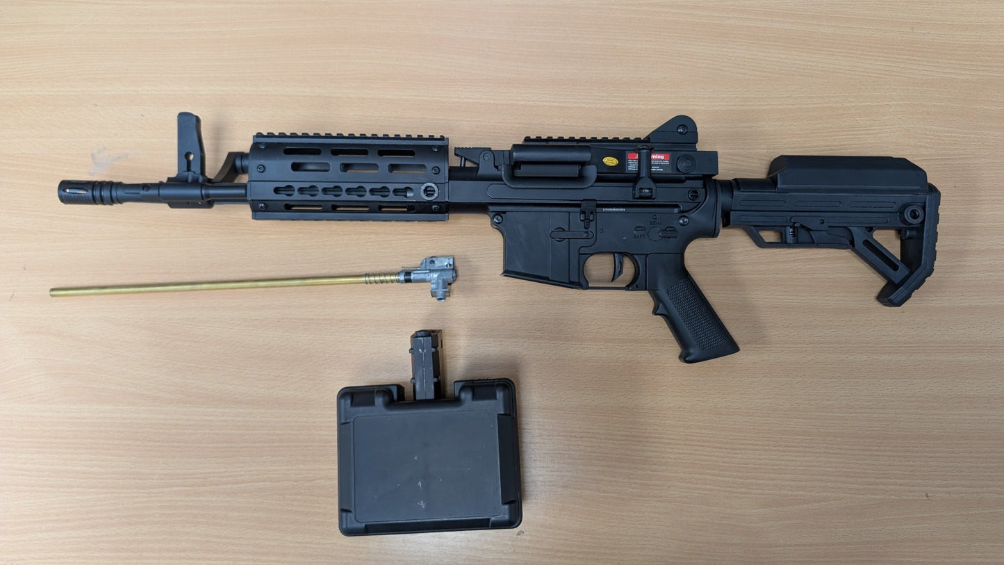 Golden Eagle MCR LMG AEG with Drum Mag - M (2600 Rnds - Sound Control - F6671)