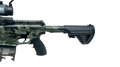 Gel Blaster GBEG M416 1:1 Scale Fully Auto Rifle (OD/Green - Includes Battery and Charger, Scope, Silencer, Drum Mag.)