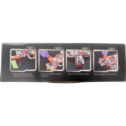 Gel Blaster - SMG with Silencer - 3:4 Scale - Colours May Vary - Includes Battery and Charger