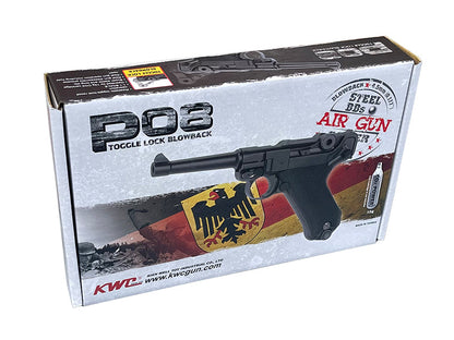 KWC P08 Co2 Pistol (4.5mm - KMB-41DHN - Full Metal - Blowback - Black)