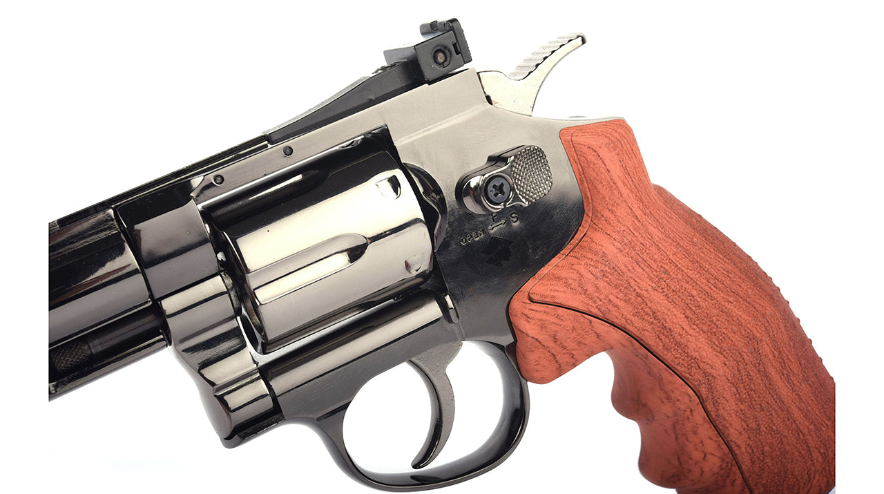 Hwasan 2.5" Co2 Revolver (4.5mm/.177 BB - Metallic - Wood Grip)