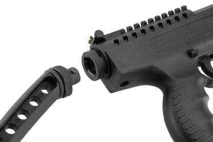 Bo Manufacture 5.5mm/.22 Langley Hitman Break Barrel Air Pistol with Silencer (7.5j - Black)