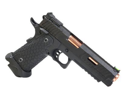 KLI JW3 Baba Yaga Hi-Capa 5.1 Co2 Blowback Pistol (Rose Gold Barrel - 4.5mm/.177 - Black)